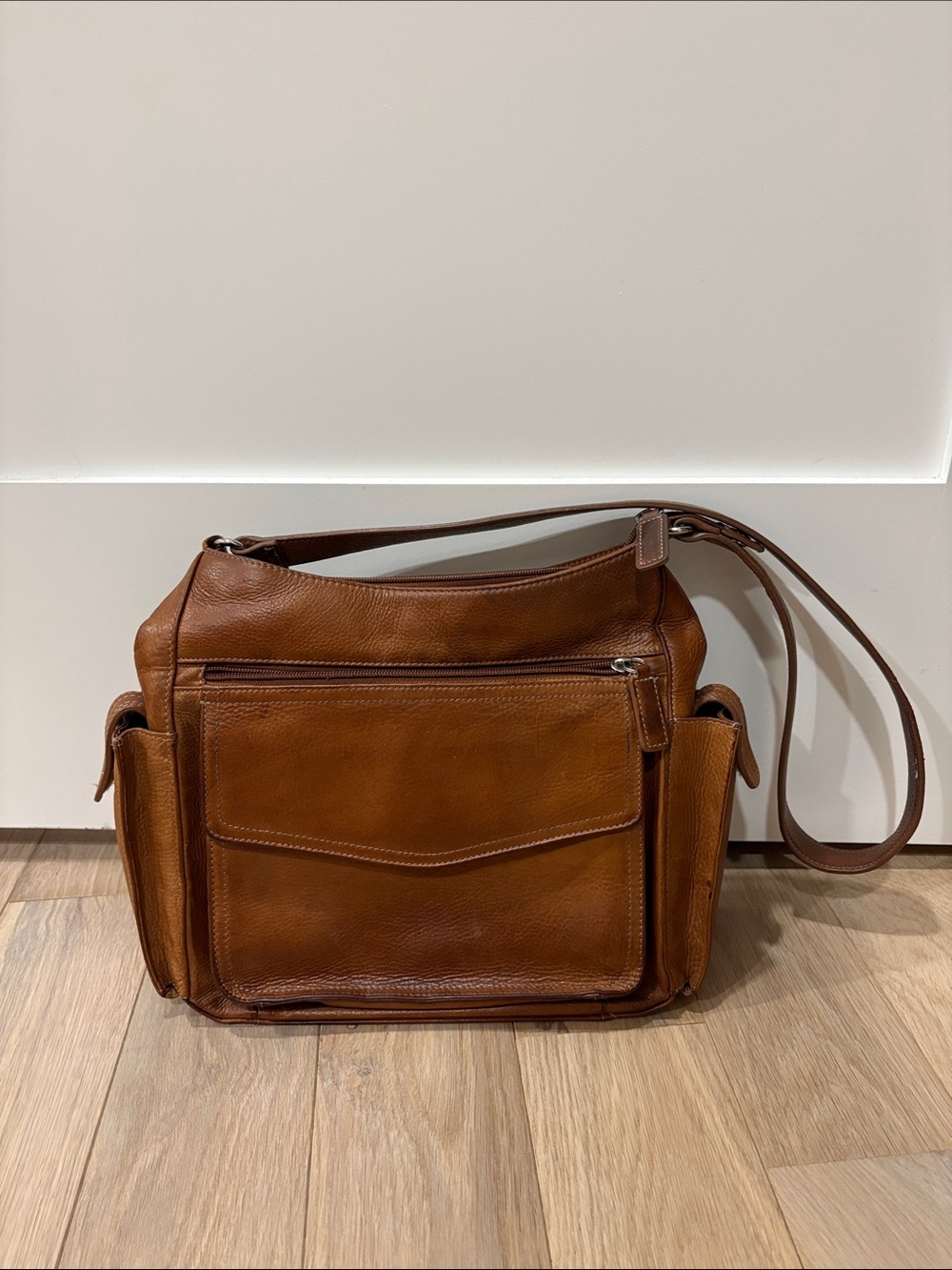 Fossil Brown Leather Shoulder Bag